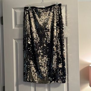 Nine West sequined midi skirt